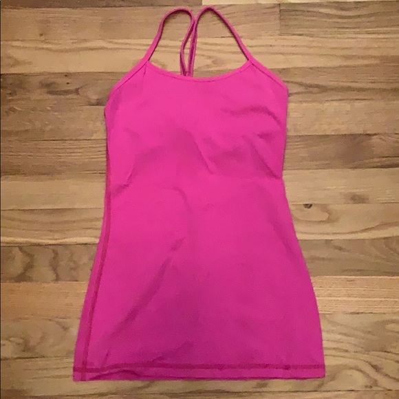 lululemon athletica Tops - Pink size 2 padded Lululemon tank top